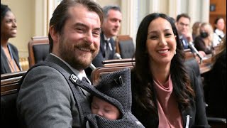 MNA Gregory Kelley at question period with son Gabriel [upl. by Ellerd]