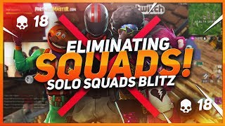 TSM Hamlinz  ELIMINATING SQUADS 18 KILL SOLO SQUAD BLITZ Fortnite BR Full Game [upl. by Ahseret88]