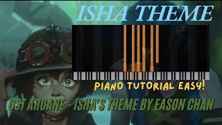 OST Arcane  Ishas Theme Song by Eason Chan Piano Easy Tutorial [upl. by Corabella253]