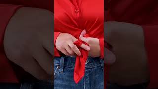 Fear knott Use this hack when knotting your button down shirt [upl. by Carlen]