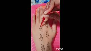 Mehandi ka design new year shortsviral [upl. by Attenaej893]