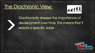 Synchronic vs Diachronic Perspective [upl. by Enicar]