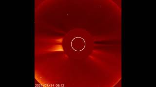 Massive CME July 15 2021 Not Earth Facing [upl. by Sussi]