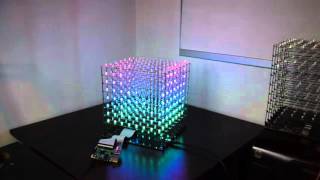 Raspberry Pi 3  LED Cube  Spectrum Analyzer  Audio Visualizer [upl. by Podvin]