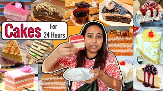 I only ate CAKES for 24 Hours  Food Challenge [upl. by Prosser855]