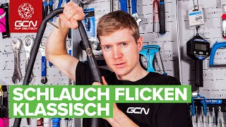 Wie man seinen Schlauch am Fahrrad Flickt [upl. by Ztnarf]