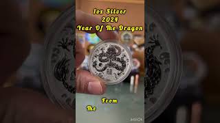 1oz Perth Mint Dragon silver silvercommunity coin silverstacker coincollecting [upl. by Oremar]