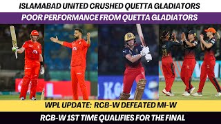 Islamabad united crushed Quetta Gladiators  RCBW in Finals for the 1st Time  CricTalks  EP 101 [upl. by Uria]