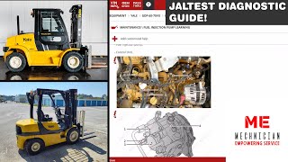 Yale GDP60V Forklift Diagnostics with Jaltest  Comprehensive Material Handling Diagnostics [upl. by Sy]