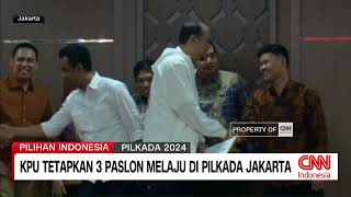 KPU Tetapkan 3 Paslon Jakarta [upl. by Conard635]