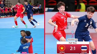 Xem trực tiếp chung kết futsal nữ Đông Nam Á giữa Việt Nam 21 Thái Lan Việt Nam vô địch [upl. by Norrag591]