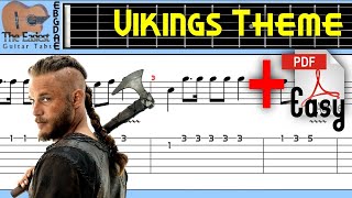 Vikings Theme  If I Had A Heart Guitar Tab [upl. by Ayotahs]