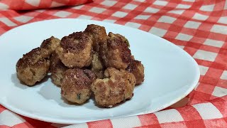 Polpette di carne macinata fritte ricetta [upl. by Ahsiekel107]