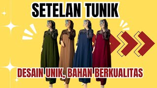 SIAP JADI PUSAT PERHATIAN HANYA DENGAN Setelan Tunik Wanita [upl. by Yejus455]