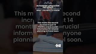 UK passport application fees update ytshort ukpassportrenewal [upl. by Isaac]