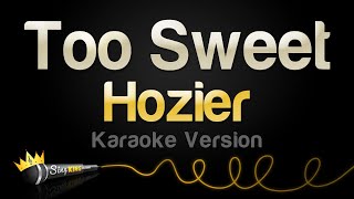 Hozier  Too Sweet Karaoke Version [upl. by Aynuat877]