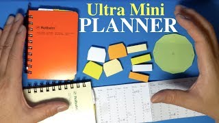 Ultra Mini Planner Notebook DIY amp Setup  Small but Functional [upl. by Hirza404]