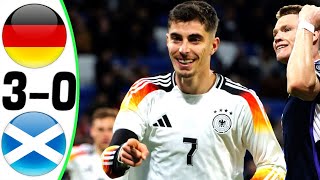 Germany vs Scotland 30  All Goals and Highlights  EURO 2024 🔥 HAVERTZ [upl. by Hulen]