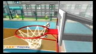 Wii Sports Resort Basketball vs Hiroshi  Level 2500  306 [upl. by Zetnod]