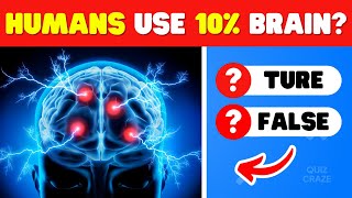 TRUE OR FALSE SCIENCE amp TECHNOLOGY FACTS 🧪💻  45 SCIENCE amp TECH FACTS  QUIZ CRAZE [upl. by Arrakat]