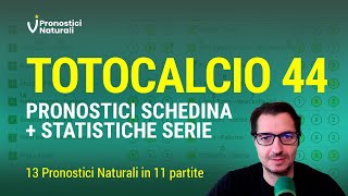 Totocalcio Natalizio Tutte i Pronostici in Schedina  Statistiche Pronostici Naturali [upl. by Akimet]