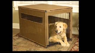 Mr Herzhers 13502 Wicker Dog Crate Extra Large Dark Brown [upl. by Fox183]