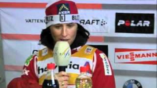 Ladies Press Conference 10 km Classic Davos [upl. by Ahtnama]