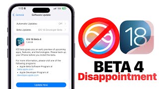 iOS 18 Beta 4 Public Beta 2 Released  DISAPPOINTING [upl. by Eciened757]