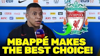 MBAPPÉ SURPRISES WITH LAST MINUTE DECISION BOMBASTIC NEWS LATEST NEWS ABOUT LIVERPOOL TRANSFER [upl. by Edieh]