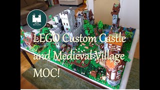 LEGO Castle amp Medieval Village Custom MOC [upl. by Emawk]