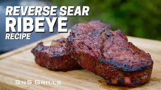 Reverse Sear Ribeye Steak  How to Cook Steak on a Charcoal Grill [upl. by Ferren420]