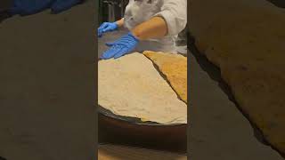 Famous Turkish Gozleme food  asmr shortsfeed shorts satisfying ytshorts [upl. by Tuddor]