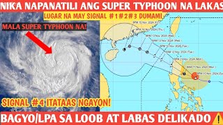 SUPER BAGYONG NIKAtoraji LUMAKAS 3 LPA KASUNOD⚠️LANDFALL⚠️WEATHER UPDATE NOVEMBER 10 2024pm [upl. by Yleve472]