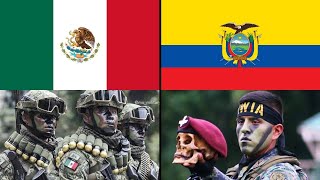 ECUADOR vs MÉXICO en Poder Militar [upl. by Rossy]