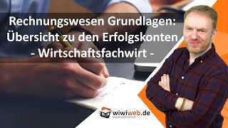 Rechnungswesen Grundlagen Übersicht zu den Erfolgskonten ► wiwiwebde [upl. by Hacker]