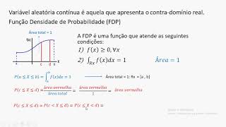 variável aleatória continua funções esperança e variância [upl. by Aivekal]