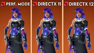 FORTNITE Chapter 5 Season 2  DirectX 12 vs DirectX 11 vs Performance Mode  AMD GPU [upl. by Laverna651]