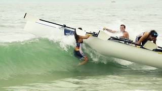 2019 World Rowing Beach Sprint Finals  Coxed Mixed Quadruple Scull beach start [upl. by Felipe]