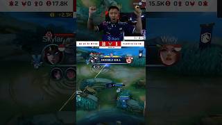 REAKSI BKENT IRITEL SKYLAR 🔥 BrandonKentEverything shorts mobilelegends [upl. by Massie]