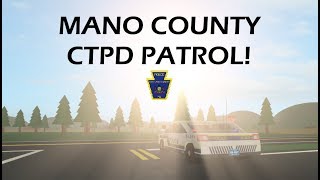 ROBLOX  Mano County CTPD 6  SUPERVISOR PATROL [upl. by Kolk282]