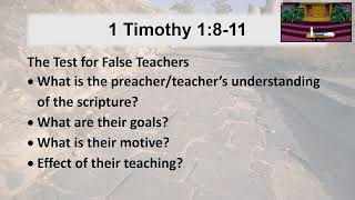 Bible Study Title 1st Timothy 1318 False Doctrine Part 2 [upl. by Sylvia]