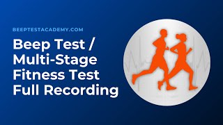 Multi Stage Fitness Test  BeepBleep Test  Full Recording [upl. by Sessylu386]