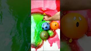 Various Water Color 5 Balloons Popping Reverse Satisfying ASMR Viral poppingballon [upl. by Vilhelmina]