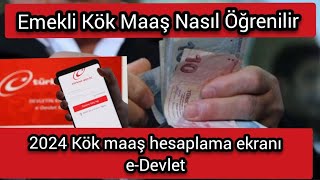 2024 Kök maaş hesaplama ekranı eDevlet [upl. by Rush]