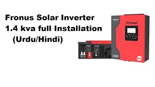 Fronus solar inverter 14 kva full installation UrduHindi [upl. by Elata]