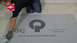 How to Prepare and Cut Sheet Waterproofing for Linear Shower Installation QuickDrain ShowerLine [upl. by Cindelyn]