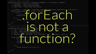 forEach is NOT a function JavaScript  Shackle Developers [upl. by Akemej]