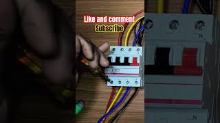 4 Pole MCB ka connection part 9 hindishort mcb [upl. by Analihp]