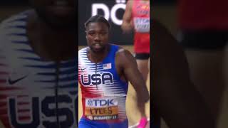 Press ▶️  Team USA took gold in the men’s 4x100 relay during the World Championships in Budapest [upl. by Naynek]