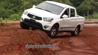 Prueba de Manejo SSangyong Actyon Pick Up [upl. by Ranchod796]